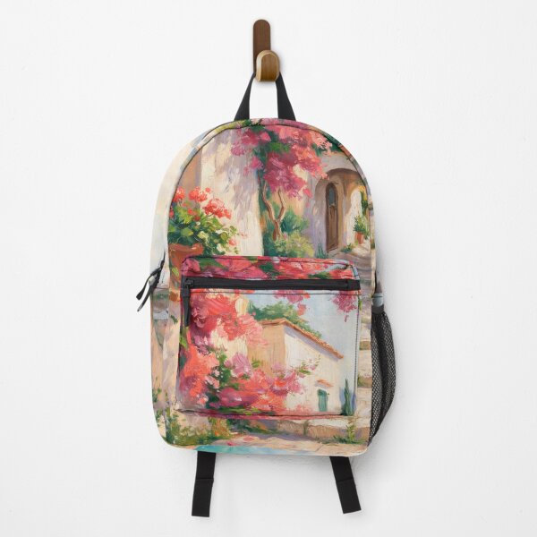Item preview, Bougainvillea Path to the Sea – Romantic Amalfi Coast Impressionist Wall Art designed and sold by Tamas Das.