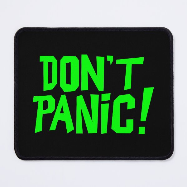 Item preview, NDVH Don't Panic - Green 1 H2G2 designed and sold by Nik’s T-Shirts.
