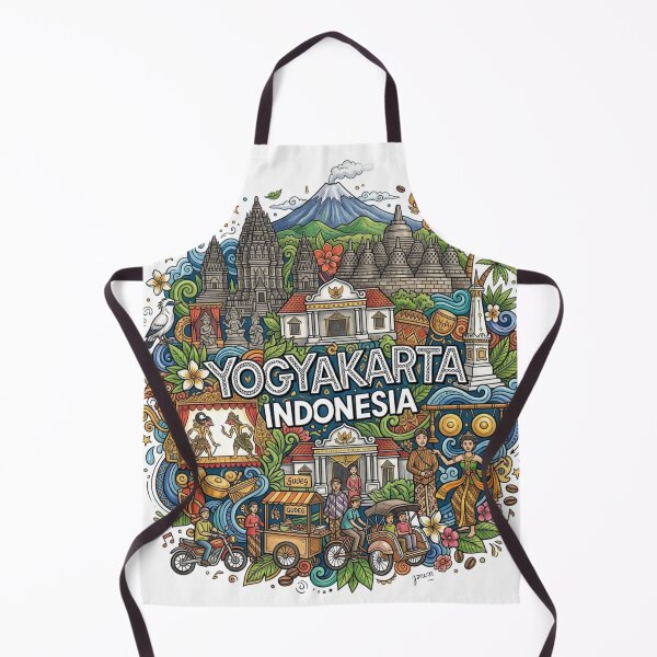 Item preview, Wonderful Yogyakarta Indonesia Travel Souvenir Heritage Colorful Cultural Doodle designed and sold by arisukma11.