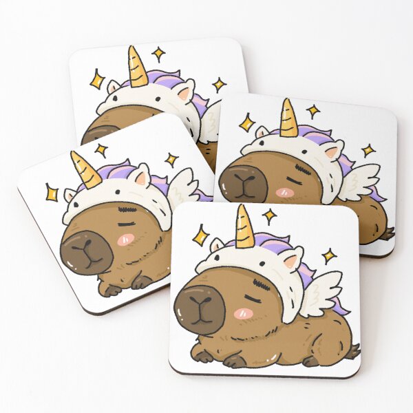 Item preview, Sleepy Pegasus Capybara – Too Cozy to Fly designed and sold by chupichapa.