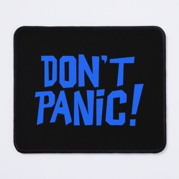 Item preview, NDVH Don't Panic - Blue 1 H2G2 designed and sold by Nik’s T-Shirts.