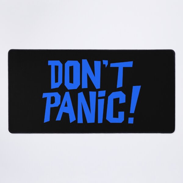 Item preview, NDVH Don't Panic - Blue 1 H2G2 designed and sold by Nik’s T-Shirts.