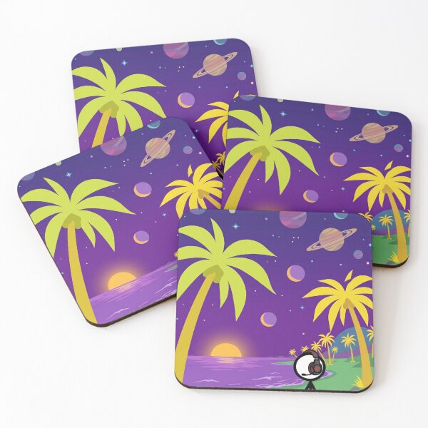Item preview, Gamer Stickman in a Whole New World - Retro Pixel Art & Surreal Beach designed and sold by LevelUpLad.