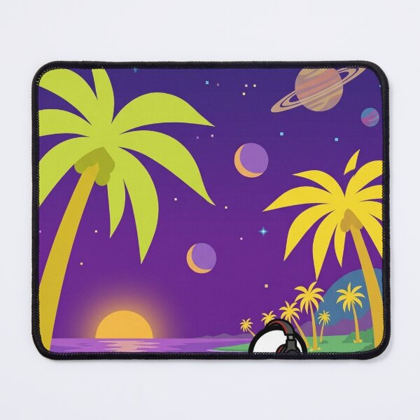 Item preview, Gamer Stickman in a Whole New World - Retro Pixel Art & Surreal Beach designed and sold by LevelUpLad.