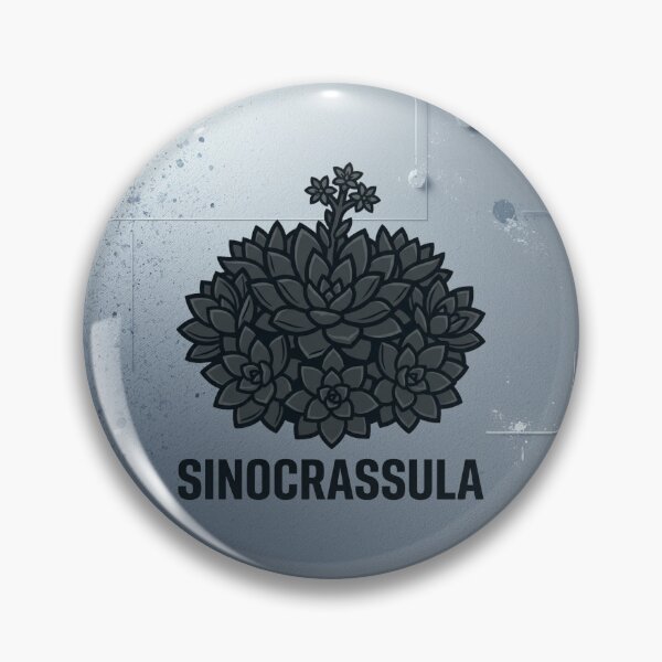 Item preview, Dark Geometric Sinocrassula Botanical Street Art Graphic designed and sold by GreenDivisionJP.