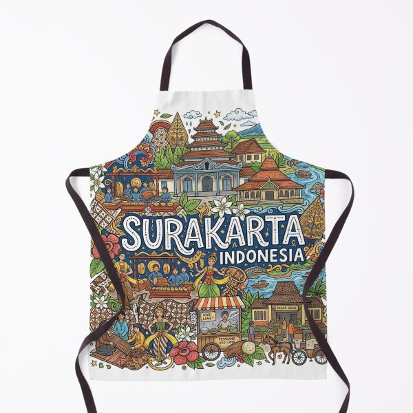 Item preview, Wonderful Surakarta Solo Indonesia Travel Souvenir Heritage Colorful Cultural Doodle designed and sold by arisukma11.