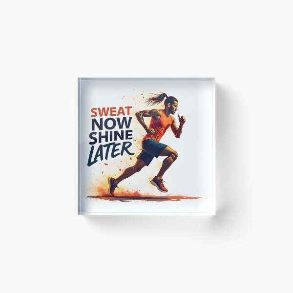 Item preview, Sweat Now Shine Later – Fitness Motivation Gym Workout Typography Design designed and sold by MilaPrintify.