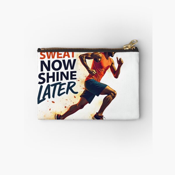 Item preview, Sweat Now Shine Later – Fitness Motivation Gym Workout Typography Design designed and sold by MilaPrintify.