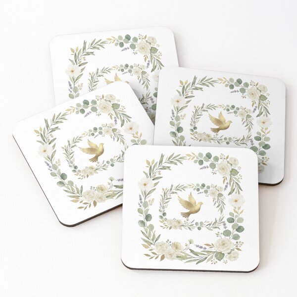 Item preview, Greetings Grace Be With You Golden Dove designed and sold by DailyPrintLab.