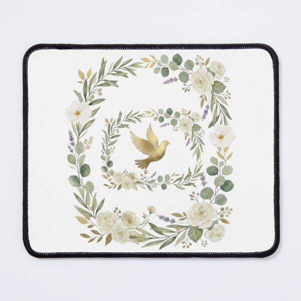 Item preview, Greetings Grace Be With You Golden Dove designed and sold by DailyPrintLab.