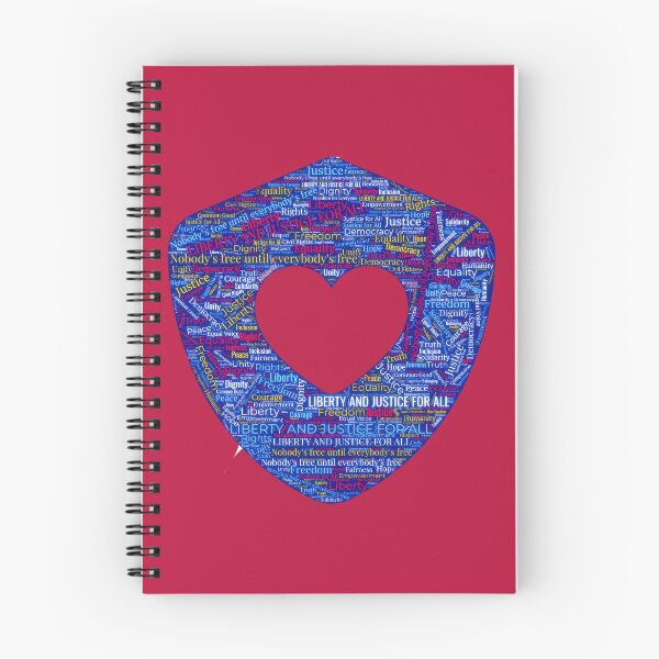 Item preview, ✴️ SHIELD OF DEMOCRACY COLLECTION ✴️ - LIBERITY AND JUSTICE FOR ALL - HEART SHEILD WORDCLOUD - hex code BB133E OLD GLORY RED - US FLAG - background request designed and sold by WheelieGdArt.