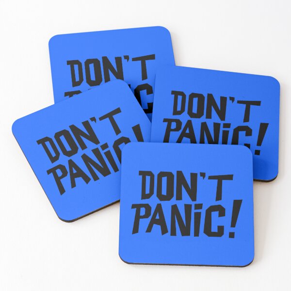 Item preview, NDVH Don't Panic - Blue 2 H2G2 designed and sold by Nik’s T-Shirts.