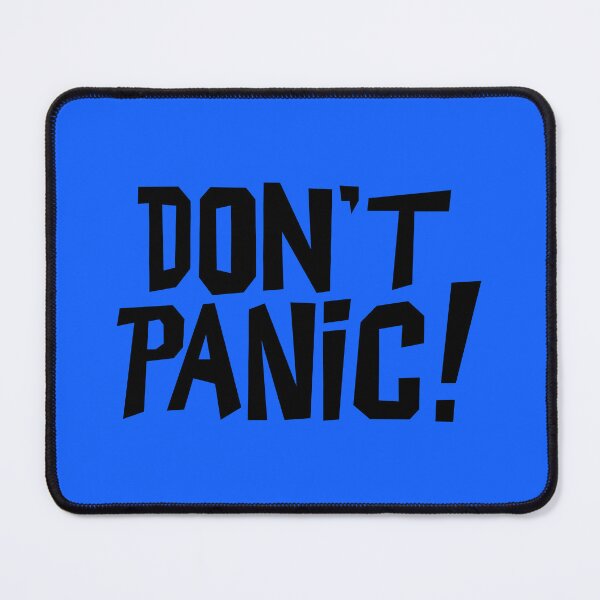 Item preview, NDVH Don't Panic - Blue 2 H2G2 designed and sold by Nik’s T-Shirts.