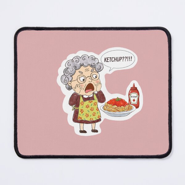 Item preview, Italian Nonna No Ketchup On Pasta Funny Illustration designed and sold by Tati-Zav.