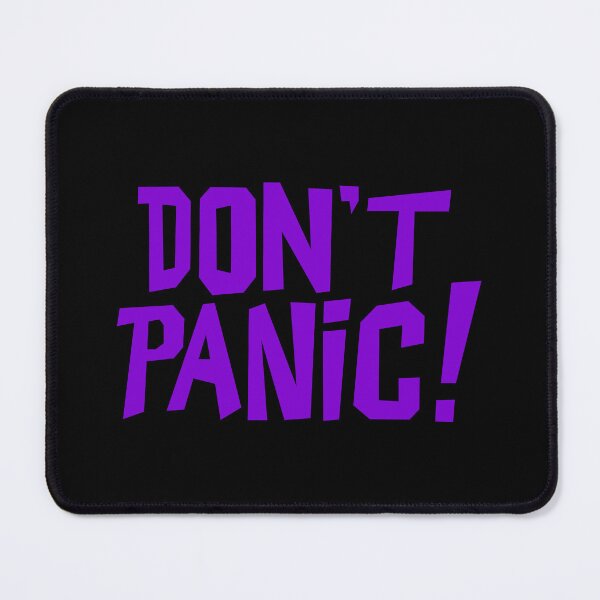 Item preview, NDVH Don't Panic - Purple 1 H2G2 designed and sold by Nik’s T-Shirts.