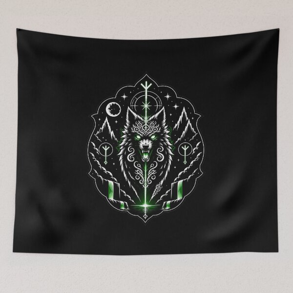 Item preview, "Fenrir Guardian Sigil | Norse Wolf Rune Emblem" designed and sold by Umbra666.