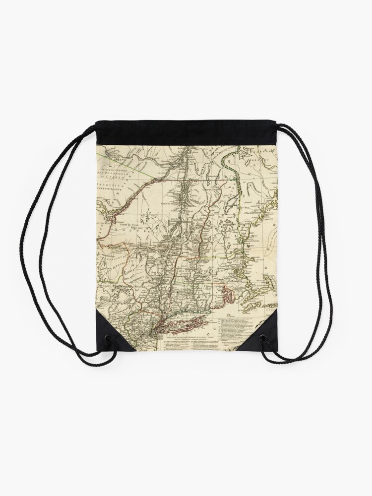 Alternate view of American Revolutionary War Map (1782) Drawstring Bag