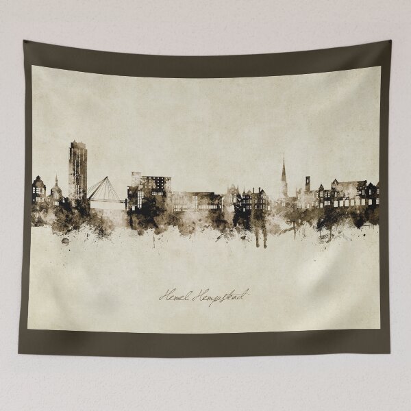 Item preview, Hemel Hempstead England Skyline designed and sold by ArtPrints.