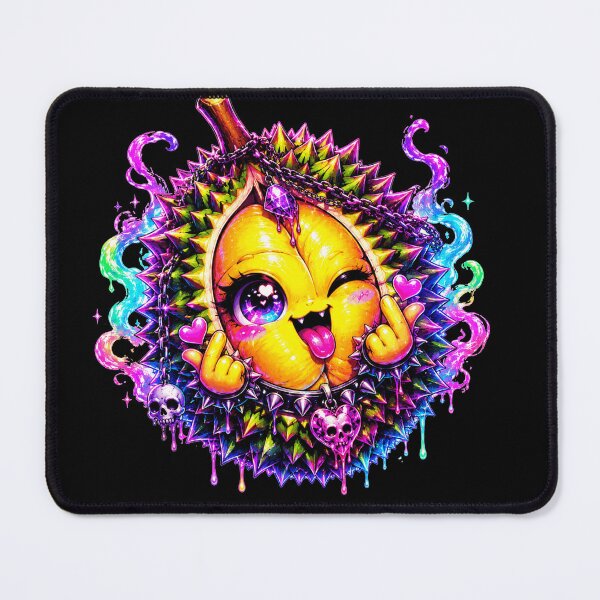 Item preview, Neon Durian Monster Creepy Cute Art designed and sold by ChaEmm_Studio.