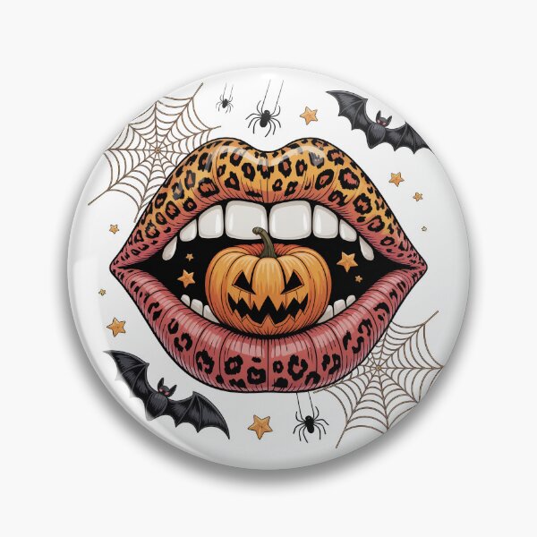 Item preview, Halloween Lips with Pumpkin designed and sold by jkrphoto.