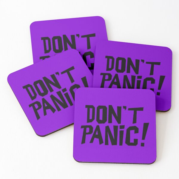 Item preview, NDVH Don't Panic - Purple 2 H2G2 designed and sold by Nik’s T-Shirts.