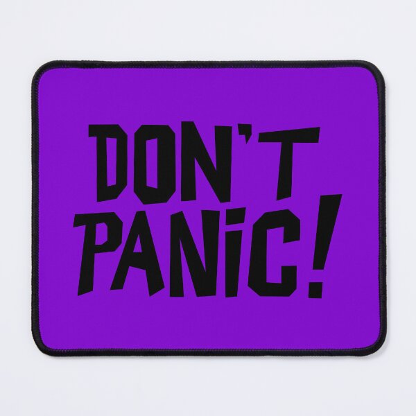 Item preview, NDVH Don't Panic - Purple 2 H2G2 designed and sold by Nik’s T-Shirts.