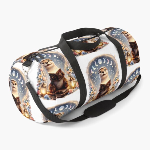 Item preview, Moonlit Reading Otter | Moon Phase Cottagecore Fantasy Art designed and sold by Clothes With Smiling Animals Walt Gral.