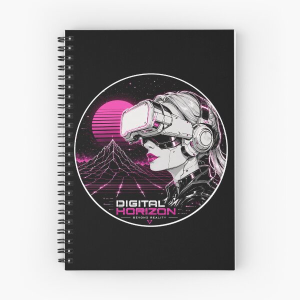 Aperçu de l'œuvre Digital Horizon – Conception de jeux Synthwave créée et vendue par thirtyonestars.