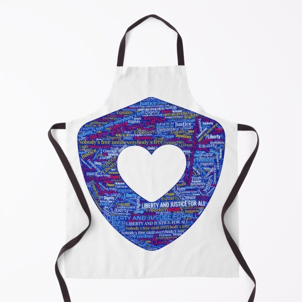 Item preview, ✴️ SHIELD OF DEMOCRACY COLLECTION ✴️ - LIBERITY AND JUSTICE FOR ALL - HEART SHEILD WORDCLOUD - hex code FFFFFF OLD GLORY WHITE - US FLAG - background request designed and sold by WheelieGdArt.