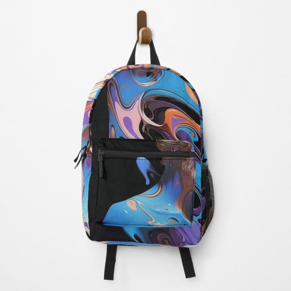 Item preview, Merging in to oneness | surreal colorful acrylic pour artwork designed and sold by Ruta.