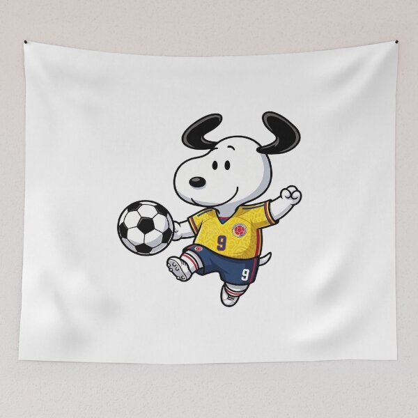 Item preview, Snoopy Colombia Soccer Fan World Cup designed and sold by VincentMoore96.