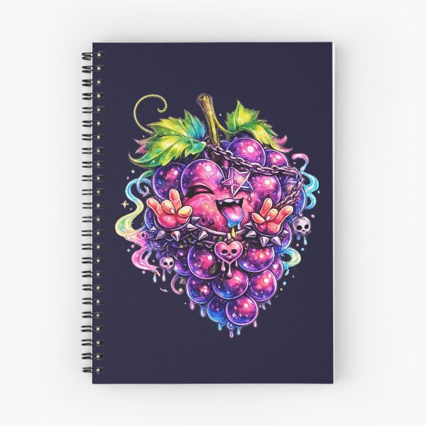 Item preview, Neon Grapes Monster Creepy Cute Art designed and sold by ChaEmm_Studio.