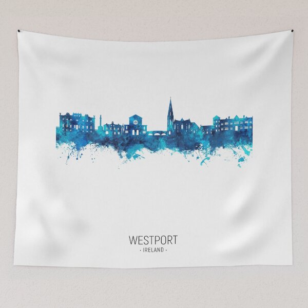 Item preview, Westport Ireland Skyline designed and sold by ArtPrints.