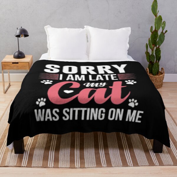 Item preview, Funny Cat Lover Excuse Tee – Sorry I Am Late Cat Shirt designed and sold by LunaCat Studio.