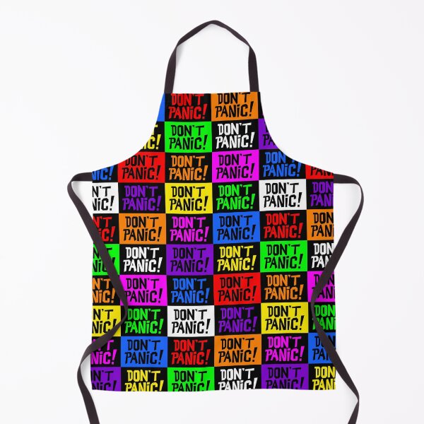 Item preview, NDVH Don't Panic - Multicoloured H2G2 designed and sold by Nik’s T-Shirts.