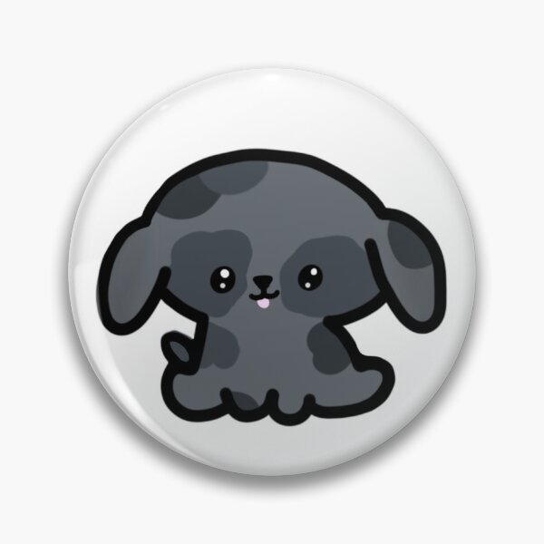 Item preview, Cute Spotted Dark Grey Cartoon Puppy designed and sold by AestheteArchive.