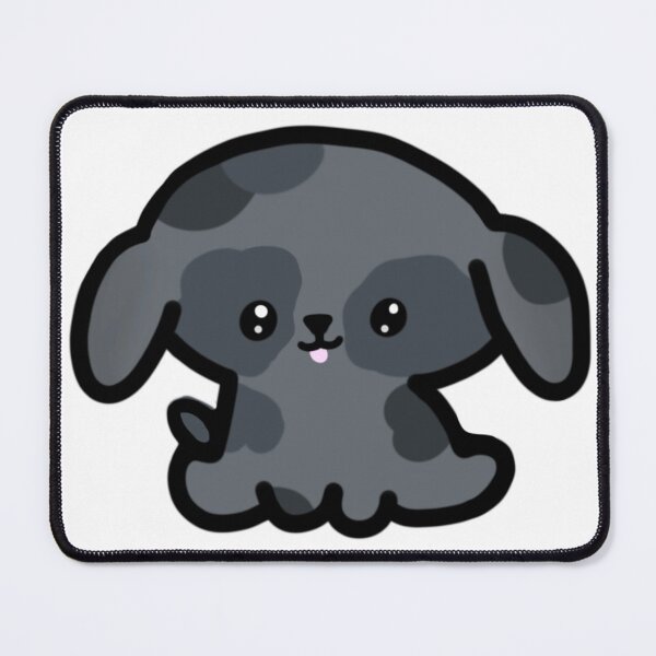 Item preview, Cute Spotted Dark Grey Cartoon Puppy designed and sold by AestheteArchive.