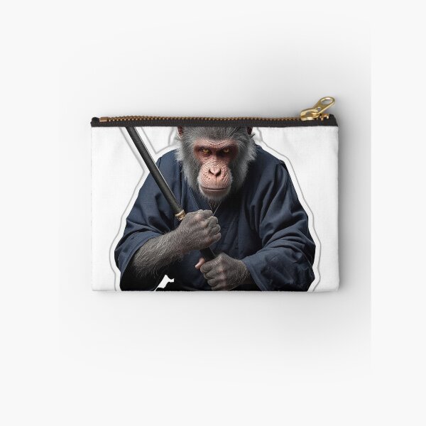 Item preview, Iron Path Monkey Warrior Monk — Japanese Art designed and sold by Tokyo Neo Noir Collective .