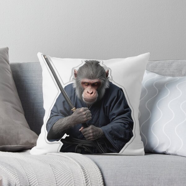 Item preview, Iron Path Monkey Warrior Monk — Japanese Art designed and sold by Tokyo Neo Noir Collective .