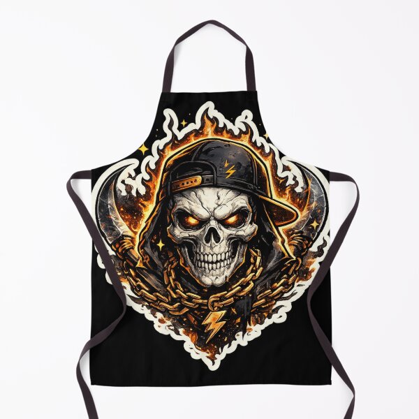 Item preview, Flaming Streetwear Skull Reaper Sticker designed and sold by _Stickora_.