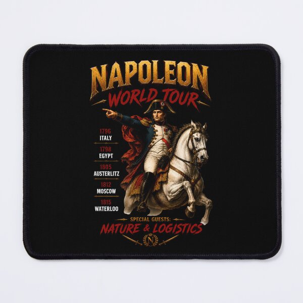 Item preview, Napoleon World Tour Historical Parody Art designed and sold by Retr0Tshirts.