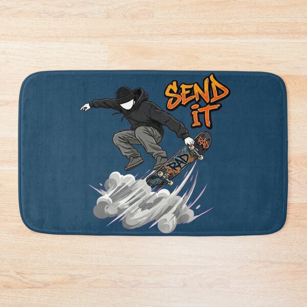 Item preview, Send It! Stickman Skateboard Jump – Minimal Streetwear Skate Graphic designed and sold by Chroma Dreams .