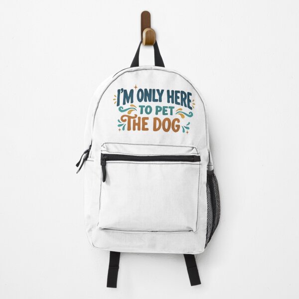 Item preview, I'm Only Here to Pet the Dog Typography Design designed and sold by MJ ART.