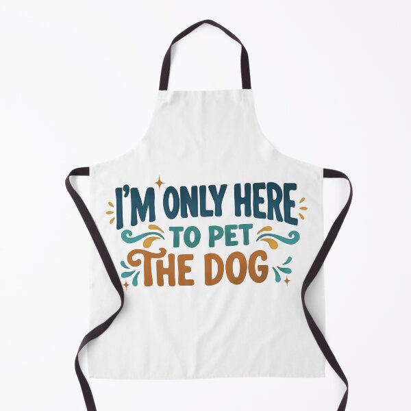 Item preview, I'm Only Here to Pet the Dog Typography Design designed and sold by MJ ART.
