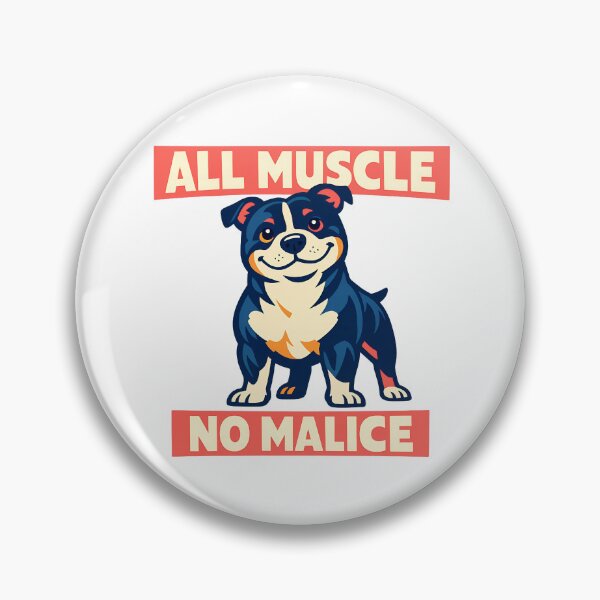 Item preview, All Muscle No Malice Staffordshire Bull Terrier designed and sold by BestFriendTees.