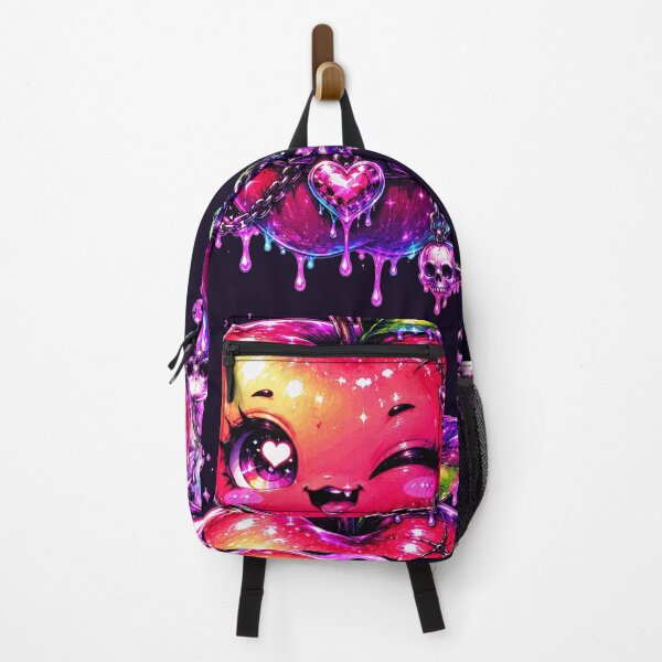 Item preview, Neon Apple Monster Creepy Cute Art designed and sold by ChaEmm_Studio.
