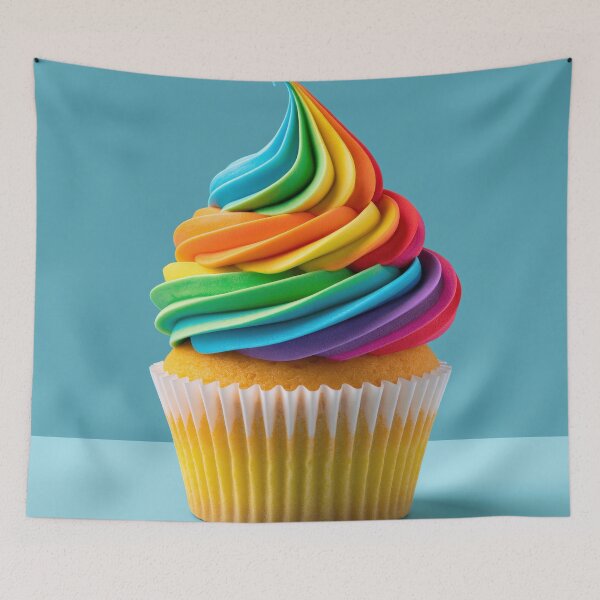 Item preview, Colorful Rainbow Cake – Sweet Dessert Baking Illustration 2 designed and sold by WordPlayStudio.