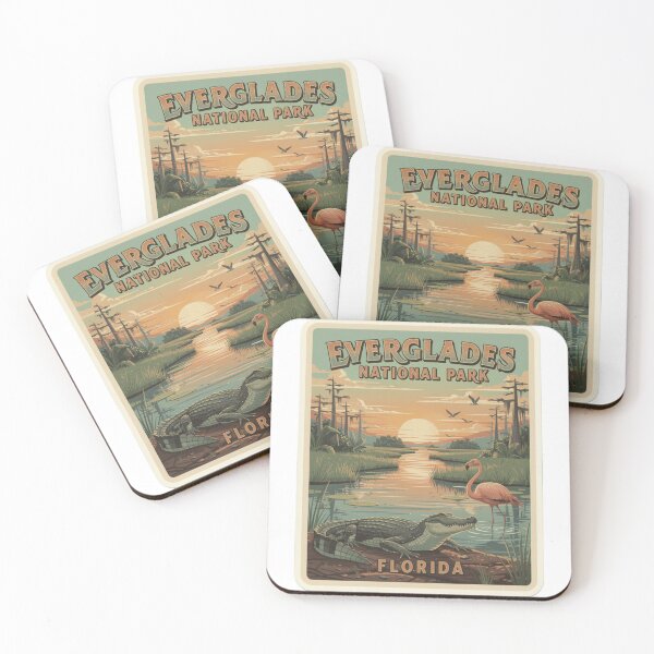 Item preview, Everglades National Park Florida Wetlands Vintage Design designed and sold by The Souvenir Dept..