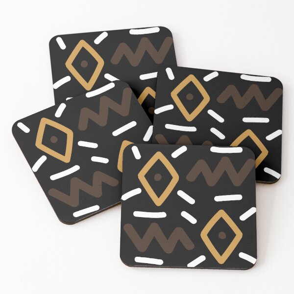 Item preview, Traditional African Bogolan Mudcloth Pattern designed and sold by Wolagno.
