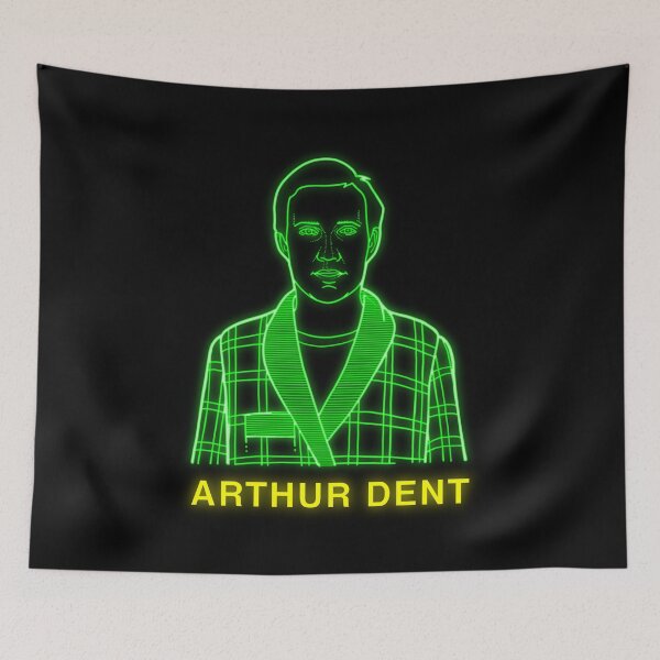 Aperçu de l'œuvre NDVH Arthur Dent H2G2 créée et vendue par Nik’s T-Shirts.